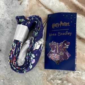 BNWT HTF Vera Bradley Harry Potter FORBIDDEN FOREST Wide 1" Lanyard RETIRED RARE